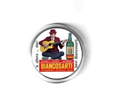 pins pubblicitaria amaro tonico aperitivo BIANCOSARTI bianco sarti giorgio gaber