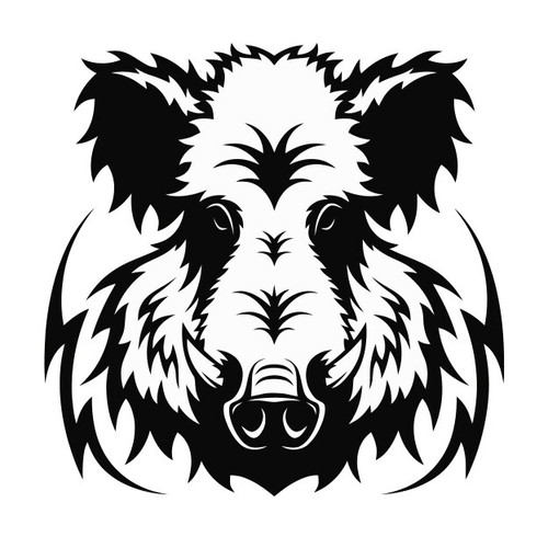 Adesivo cinghiale sticker - adesivo,