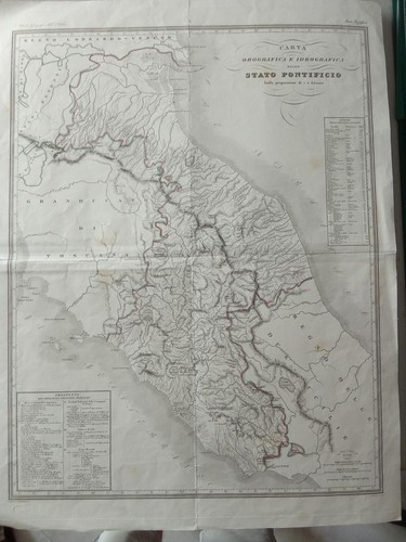 Carta antica 1845 - carta,
