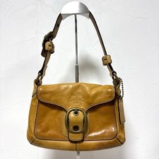 Borsa a tracolla Coach Soho borsa a mano in pelle cammello dal Giappone usata