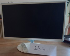 televisore usato Samsung 23 pollici in ottimo stato, colore bianco