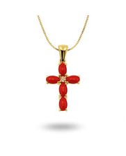 Croce in argento 925 dorato