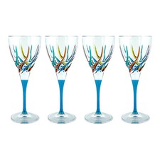 Set Quattro 4 Bicchieri Vino