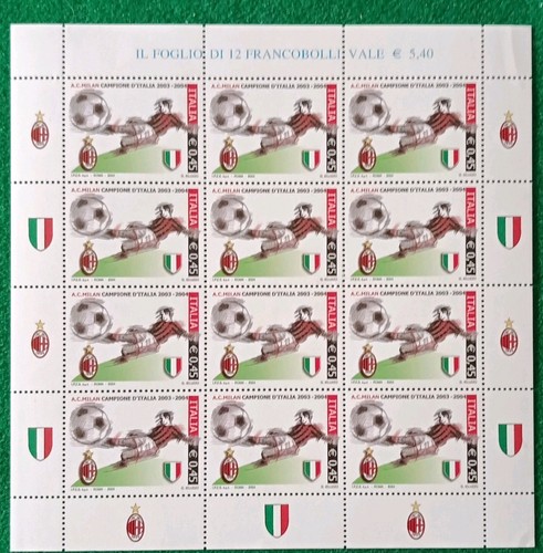 2004 italia foglietto calcio - 2004,