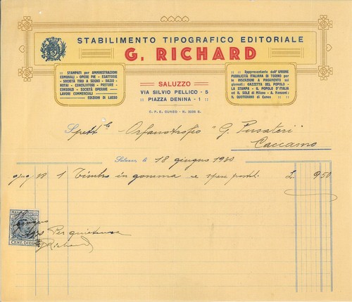 Fattura int richard - int., g.