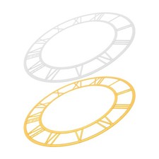  2 adesivi moderni in acrilico: adesivo per orologio da parete con numeri romani