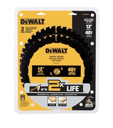 Dewalt dwa1240cmb 40t - dewalt, 12-in