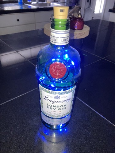 Bottiglia liquore gin secco - bottiglia,