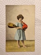 Cartolina Foto Bimba Mandolino 1916  ZA1301 ^