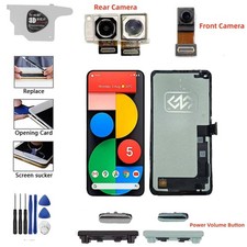 Per Google Pixel 5 Schermo TFT LCD Touch Display Digitalizzatore / Fotocamera Anteriore Posteriore