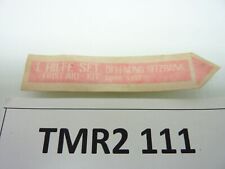 BMW R 2 valvole tutti i modelli adesivo kit pronto soccorso fianchetto