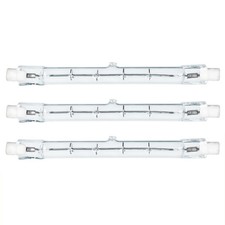 3 x Asta Alogena 118mm 500W R7s Bruciatore 500 Watt Lampadina Bianco Caldo Dimmerabile