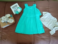 Set Cerimonia Bambina : Abito+ Sandali+ Bolero+Cerchietto