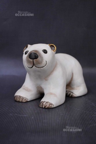 Thun orso bianco ceramica - thun,