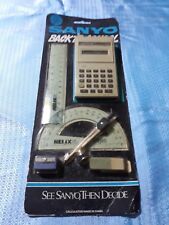 Vintage Kit SANYO Back to School con CALCOLATRICE CX111 GIACENZA NUOVA Sigillata
