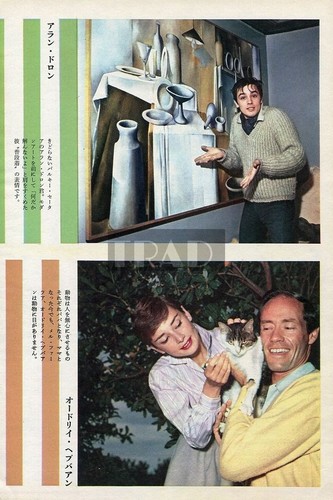 Alain delon audrey hepburn - alain,