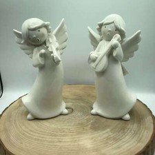 Angelo con Strumento Musicale in Porcellana - Articolo da Regalo, Home Design