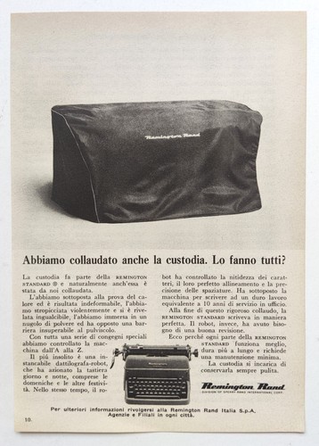 Pubblicita remington rand - remington,
