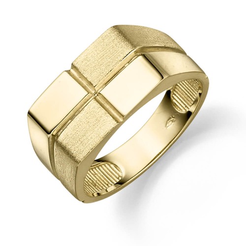 Anello piatto uomo oro - piatto, da