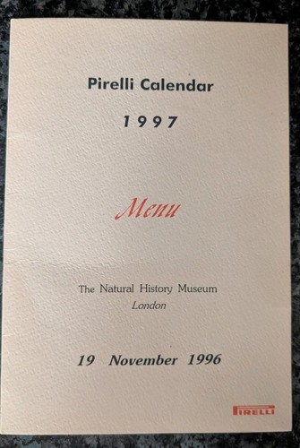 1997 pirelli calender - 1997, menu