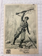 Cartolina Campagna Di Guerra A.O. Reparti Milizia Universitaria Viagg Camogli