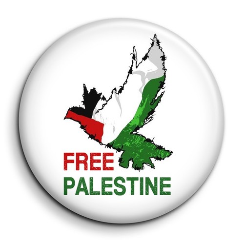Free palestine badge 38mm - palestine,