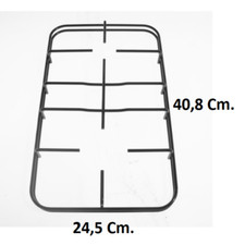 NARDI GRIGLIA CUCINA A GAS PIANO COTTURA  2 FUOCHI SMALTATA NERA CM.40,8 X 24,5