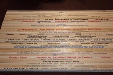 Lotto 33 QUADRATI Yardstick Legno Righello Insegna Pubblicitaria Colore Arte Artigianato Hobby