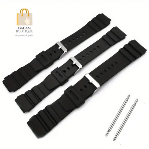 Bracelet montre silicone noir - bracelet,