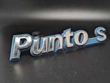 FIAT PUNTO S LOGO SIGLA EMBLEMA FREGIO STEMMA SCRITTA TARGHETTA BADGE TARGA NOME