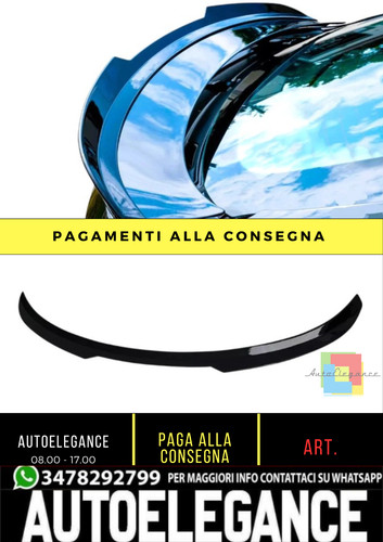 Spoiler posteriore nero - posteriore,
