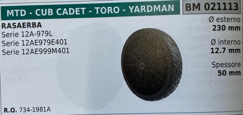 Ruota rasaerba brumar mtd - ruota,