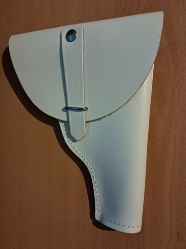 Fondina cuoio bianco beretta - fondina,