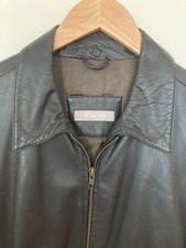 Giacca pelle agnona marrone - giacca,