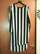 Abito donna righe bianco nero