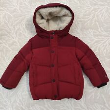 ZARA GIUBBINO INVERNALE BAMBINO COLOR BORGONA TG 2 ANNI