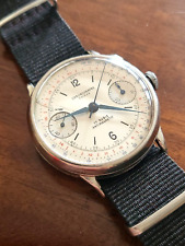 Big Cronografo Chronographe Suisse Monopulsante Hahn Ruota Colonne Oversize