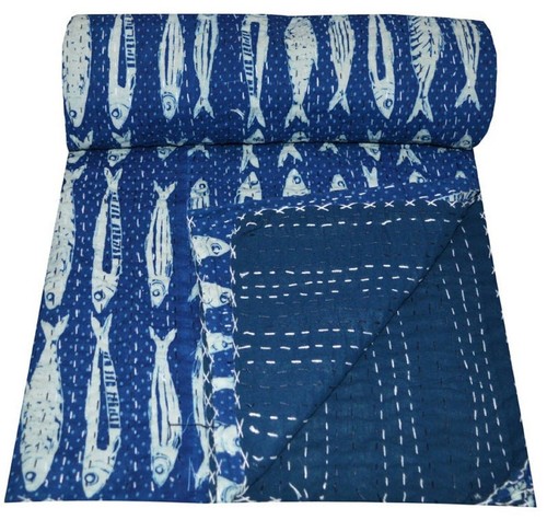 Trapuntino copriletto kantha - copriletto,