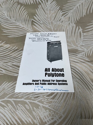 Rare vintage polytone - polytone, original