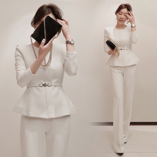Tailleur completo donna bianco