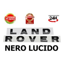 Logo per Land Rover H. 4 cm. Nero Lucido fregio discovery freelander stemma auto