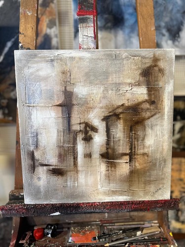 Quadro astratto moderno 40x40 - quadro,