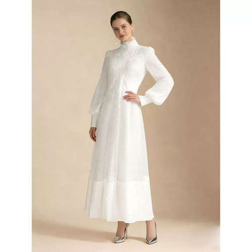 Vestito lungo bianco - lungo, elegante
