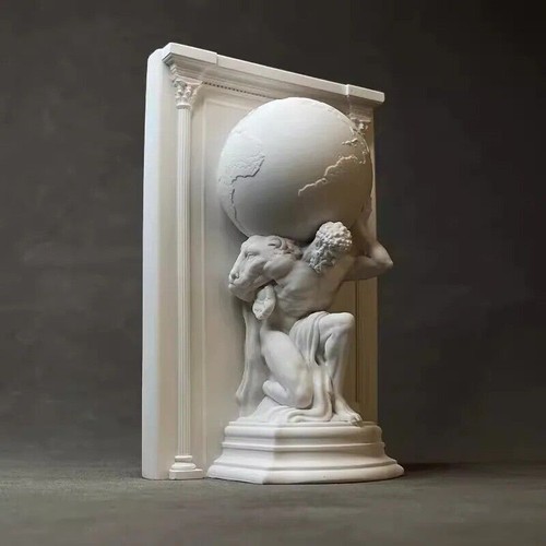 Scultura atlante artigianale - artigianale,