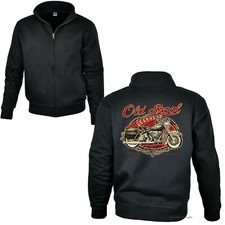 Giacca Zip Moto Biker Felpa
