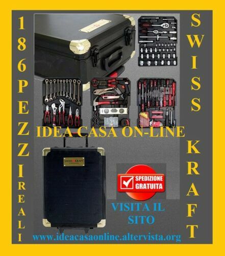 Cassetta attrezzi 186 pezzi - cassetta,