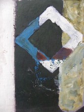 Giorgio BELLANDI (Milano 1931-Como 1976) Madama Pace OLIO cm 32x33 anno 1965