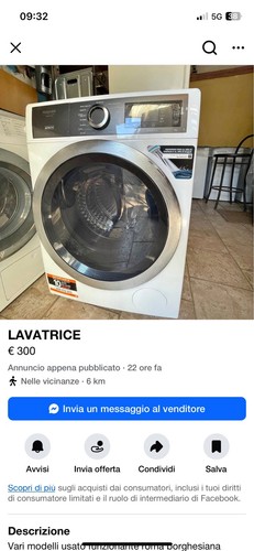 Lavatrice usata roma vari - usata,
