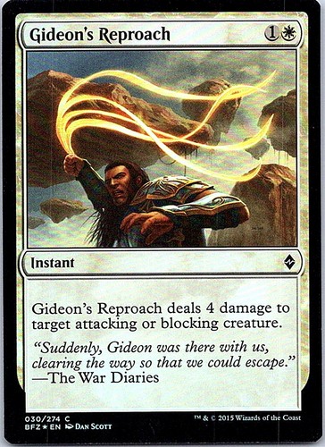 Gideon reproach foil bfz - c,