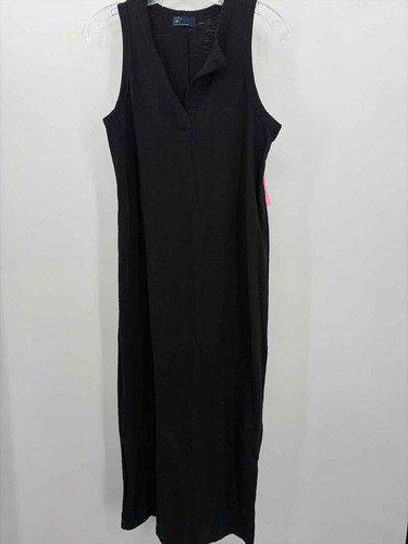 Maxi abito smanicato gap nero - maxi,